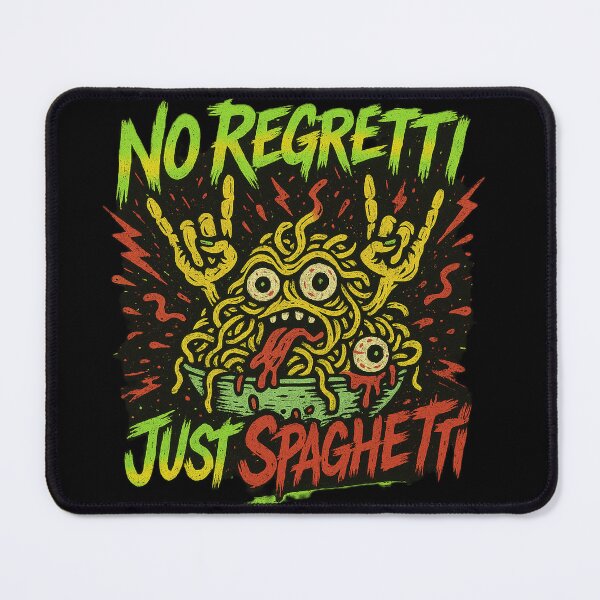 Item preview, No Regretti Just Spaghetti - Gift for Pasta Lovers Pun Art designed and sold by Jarminis.