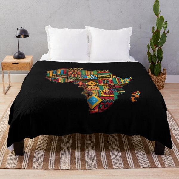 Item preview, Map of Africa - Kente Cloth designed and sold by MelanatedWomanPrintDesign.