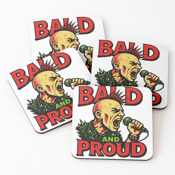 Item preview, Bald and Proud - Gift for Punk Rock Bald Pride Art designed and sold by Jarminis.