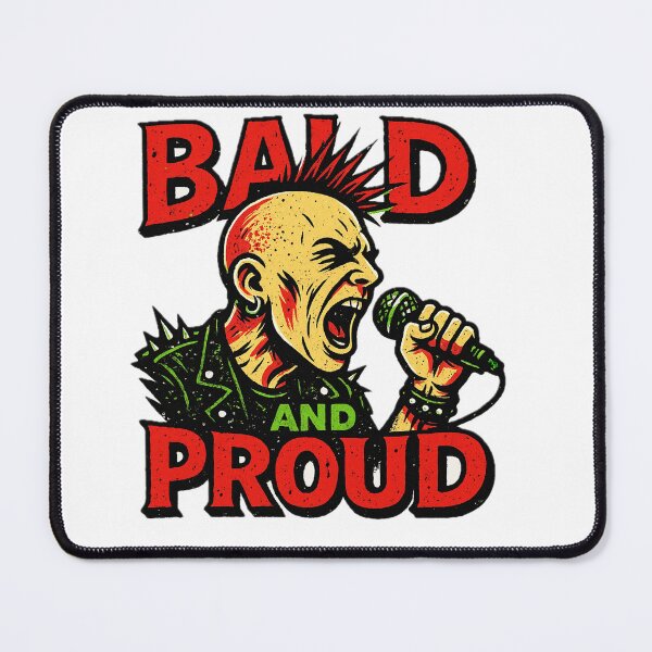 Item preview, Bald and Proud - Gift for Punk Rock Bald Pride Art designed and sold by Jarminis.