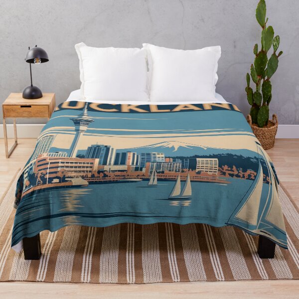 Item preview, Auckland: Classic style Travel Poster Charm designed and sold by LSVart.