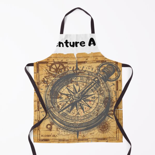 Item preview, Vintage Compass Map – Pirate Treasure Adventure designed and sold by JakubOnDemand.