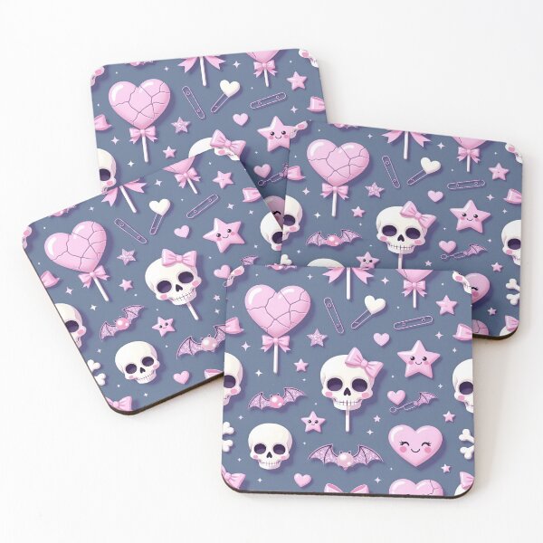 Item preview, Kawaii Sadcore Pastel Goth Pattern designed and sold by Burnt-Blooms.