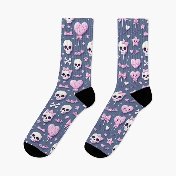 Item preview, Kawaii Sadcore Pastel Goth Pattern designed and sold by Burnt-Blooms.