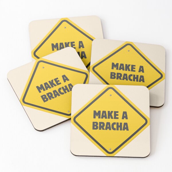 Item preview, MAKE A BRACHA SIGN YELLOW - yellow jewish pride designed and sold by jessicaleah15.