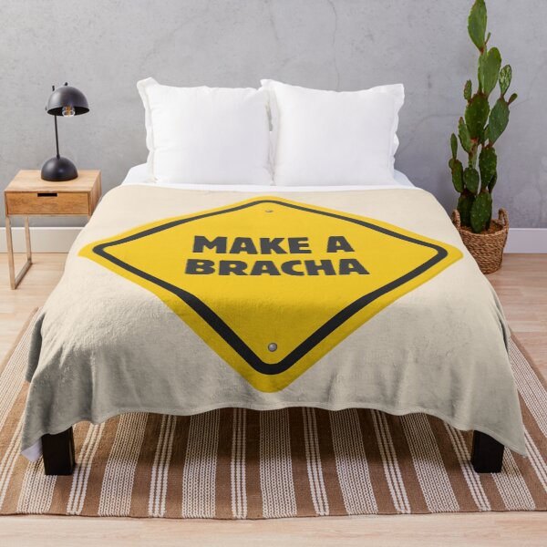 Item preview, MAKE A BRACHA SIGN YELLOW - yellow jewish pride designed and sold by jessicaleah15.