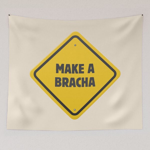 Item preview, MAKE A BRACHA SIGN YELLOW - yellow jewish pride designed and sold by jessicaleah15.