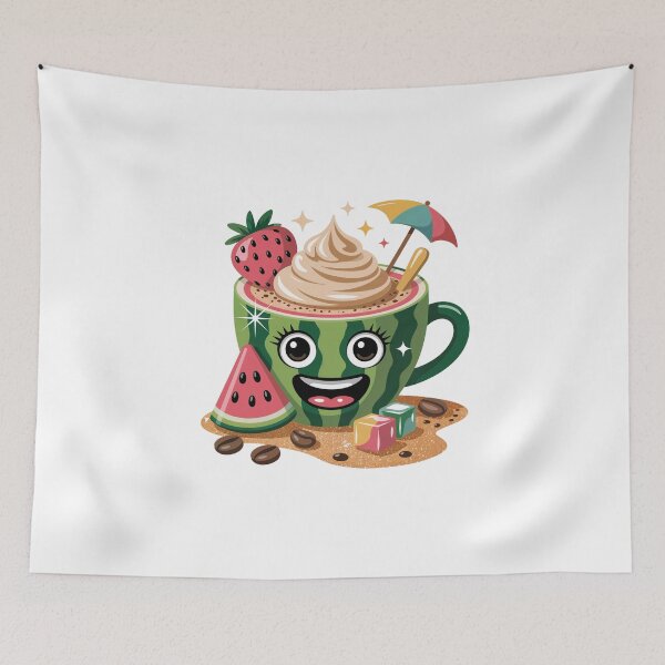 Item preview, kawaii watermelon cup designed and sold by jkrphoto.