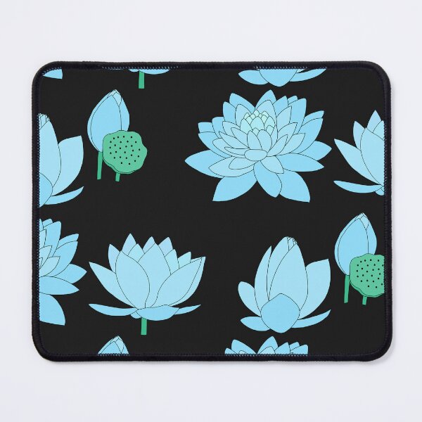 Item preview, Blue Waterlilies designed and sold by Leapingdoe.