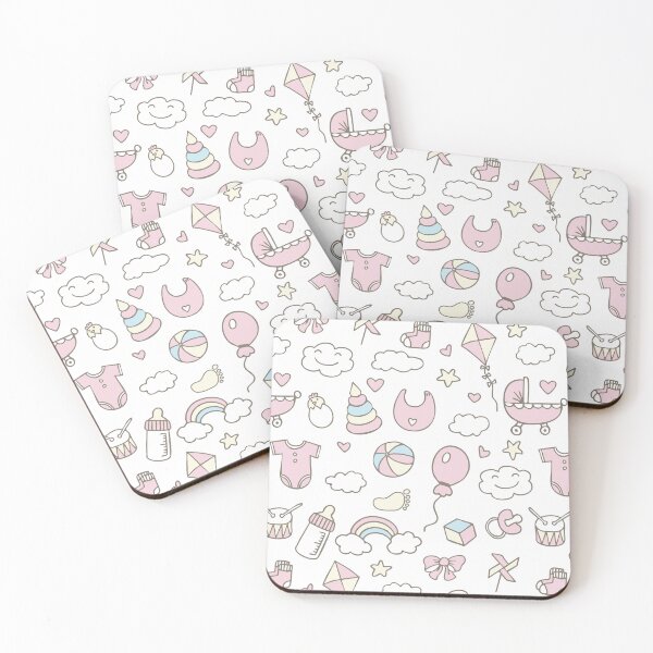 Item preview, It`s a Girl! Pink stickers for Baby Shower, Gender Party designed and sold by NataliaVVV.