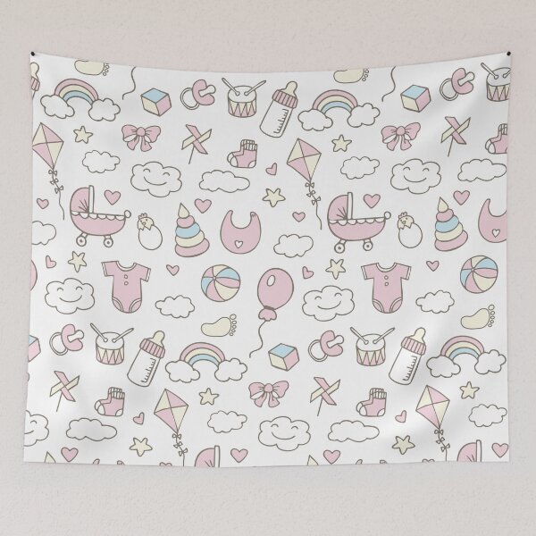 Item preview, It`s a Girl! Pink stickers for Baby Shower, Gender Party designed and sold by NataliaVVV.