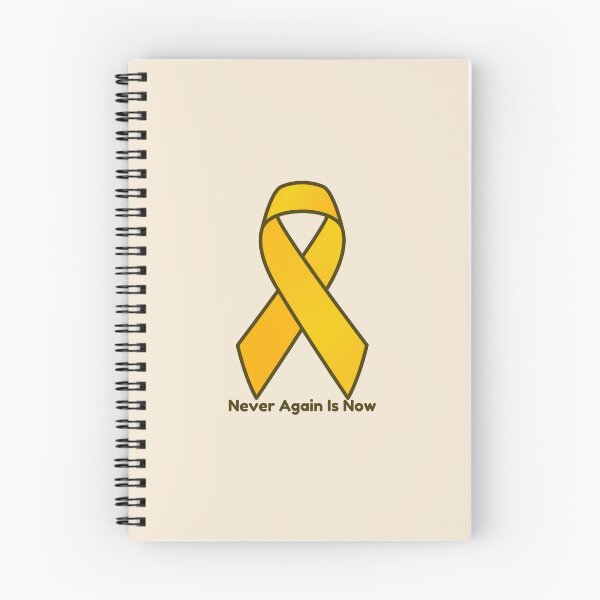 Item preview, yellow ribbon never again is now. jewish pride, bring the hostages home designed and sold by jessicaleah15.