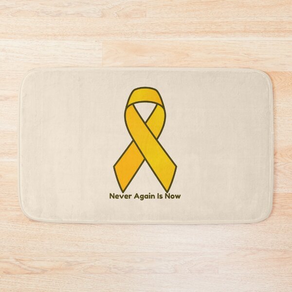Item preview, yellow ribbon never again is now. jewish pride, bring the hostages home designed and sold by jessicaleah15.