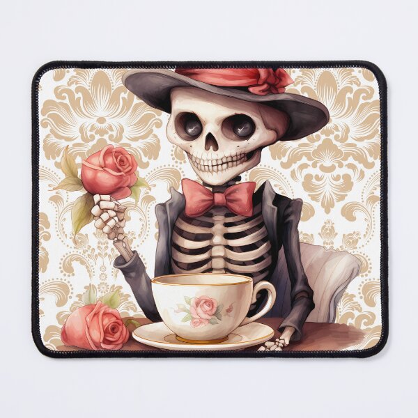 Item preview, Victorian Skele-Tea Party – Elegant Gothic Skeleton Design designed and sold by JakubOnDemand.
