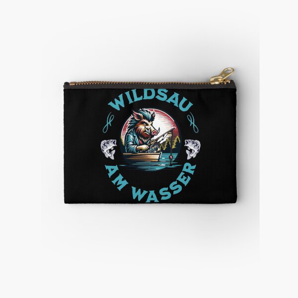 Artikelvorschau, Wildsau am Wasser lustiges Angler Design entworfen und verkauft von ReneMM.