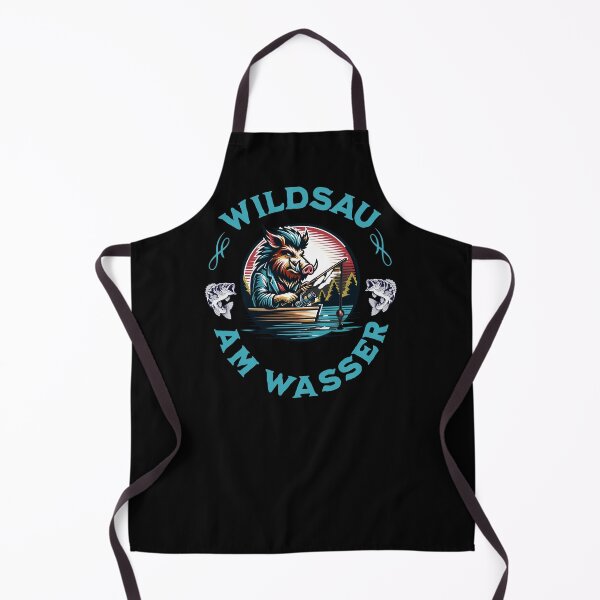 Artikelvorschau, Wildsau am Wasser lustiges Angler Design entworfen und verkauft von ReneMM.