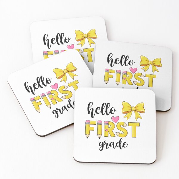Item preview, Hello First Grade for Girls Boys Cute Back to School Pencil designed and sold by MotivaChic.