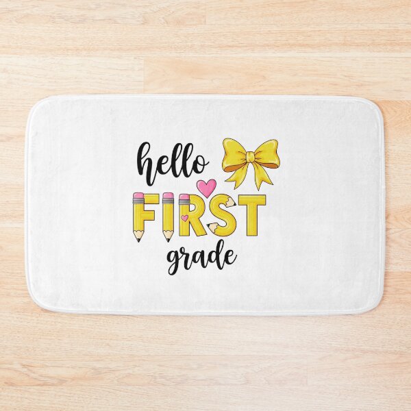 Item preview, Hello First Grade for Girls Boys Cute Back to School Pencil designed and sold by MotivaChic.