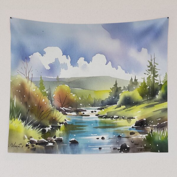 Item preview, Belstore Tor & the east oakmont2（watercolour + AI） designed and sold by artsmeow.