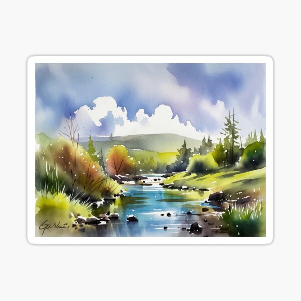 Item preview, Belstore Tor & the east oakmont2（watercolour + AI） designed and sold by artsmeow.