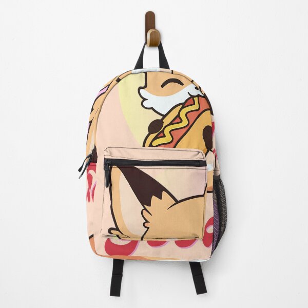 Item preview, Kawaii Fox Enjoying a Cozy Hot Dog designed and sold by buglevel.