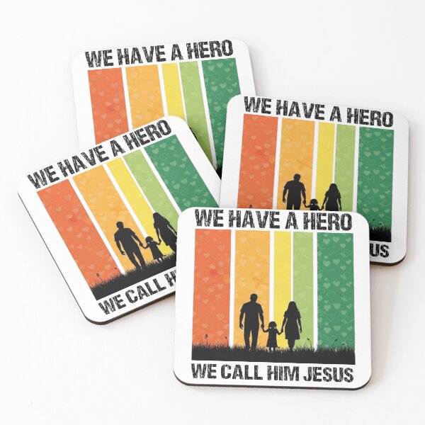 Item preview, We Have A Hero We Call Him Jesus | Retro Family designed and sold by jesustesegue.