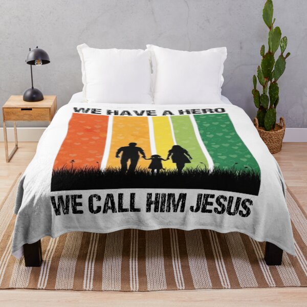 Item preview, We Have A Hero We Call Him Jesus | Retro Family designed and sold by jesustesegue.