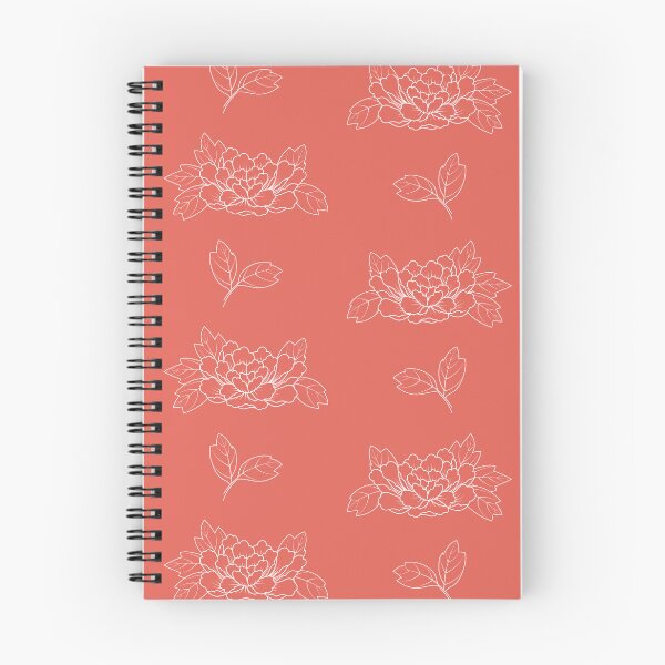 Item preview, Peony pattern in coral designed and sold by afessenn.