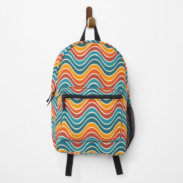 Item preview, 1970s geometric pattern. Mid-century modern, retro, waves, stripes. designed and sold by iclipart.