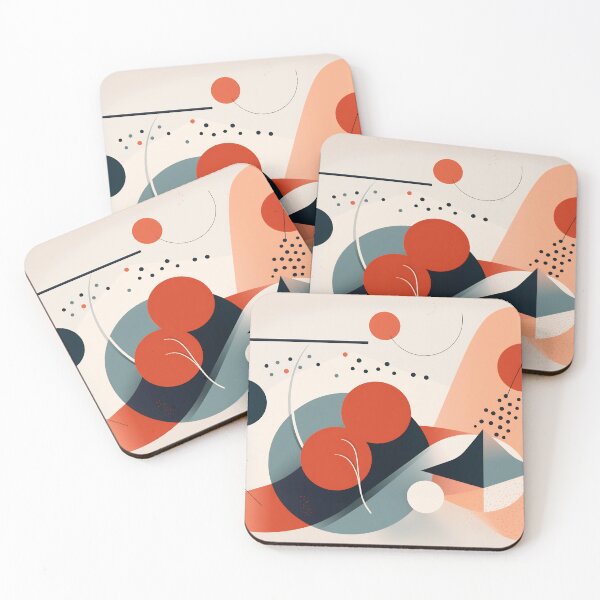 Item preview, Modern abstract design with shapes designed and sold by anytka.