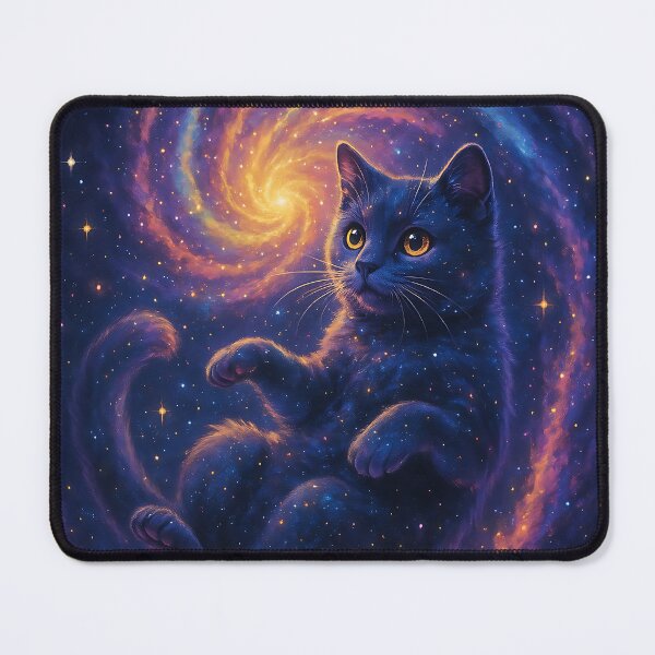 Item preview, Galaxy Prowler – Cosmic Cat Spiral designed and sold by GummyShelf.