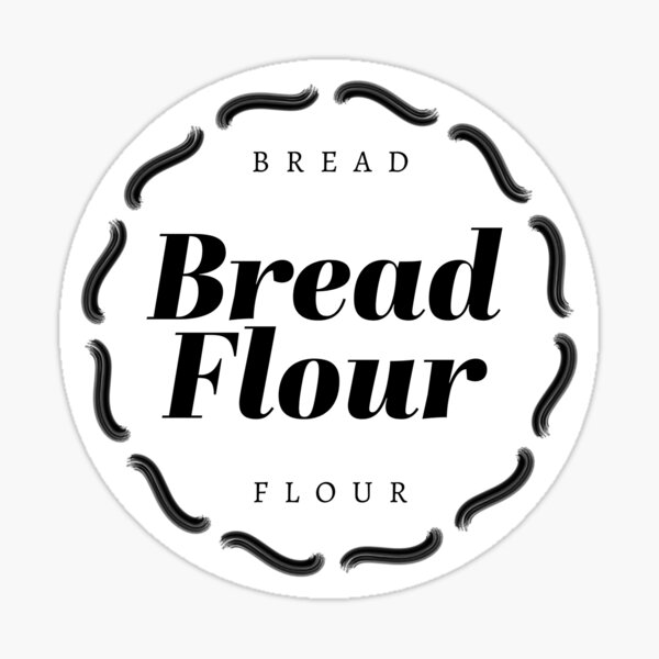 Item preview, Bread Flour Pantry Jar Label designed and sold by BeautifulHues.