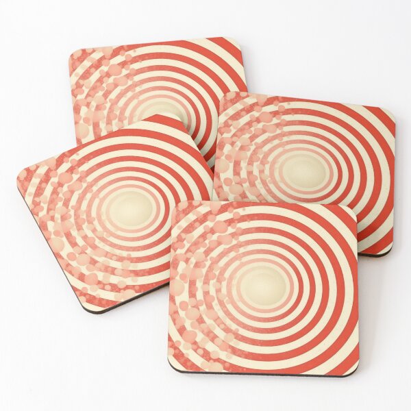 Item preview, Red and white swirl pattern designed and sold by anytka.