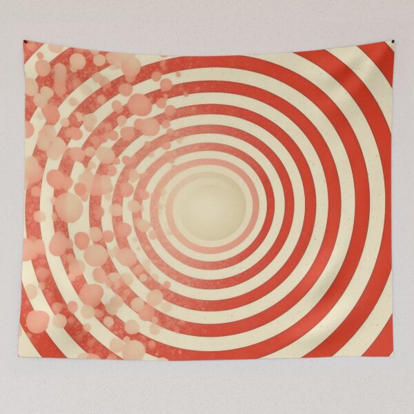 Item preview, Red and white swirl pattern designed and sold by anytka.