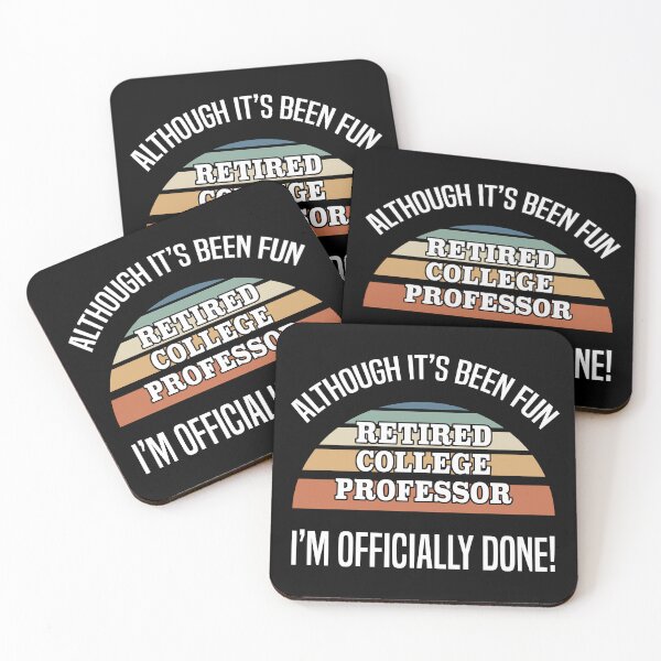 Item preview, Funny Retired College Professor designed and sold by thepixelgarden.