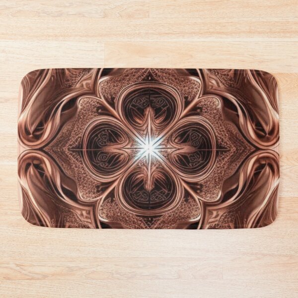 Item preview, Bronze Metallic Mandala Abstract Art designed and sold by Harmonic_Layers.