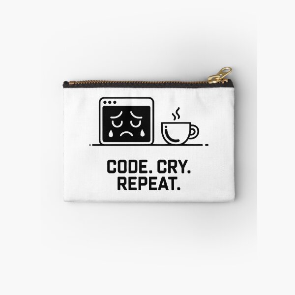 Artikelvorschau, Code. Weinen. Wiederholen. entworfen und verkauft von StavskisDesigns.