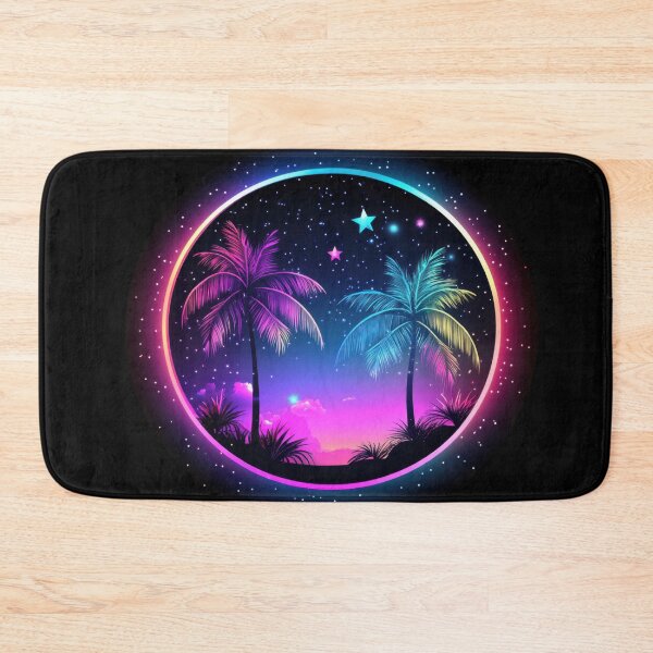 Item preview, Vibrant palm trees under starry sky designed and sold by anytka.