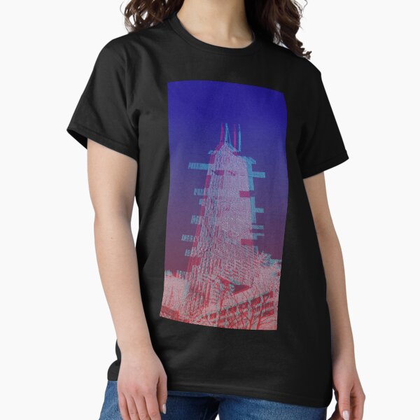 Item preview, Glitched Hancock Tower – Chicago Vaporwave designed and sold by PrestonArch.