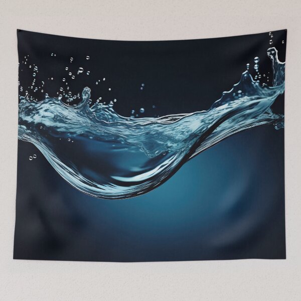 Item preview, Water splash on dark bg designed and sold by anytka.