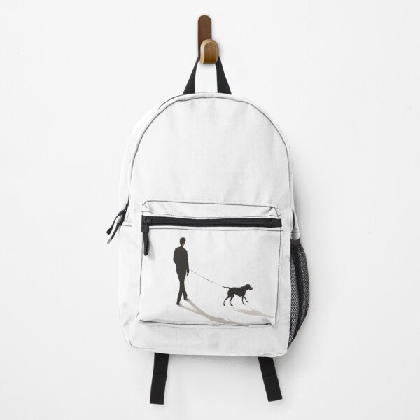 Item preview, Man Walking Dog with Shadow – Minimalist Silhouette Art designed and sold by Toucan Designs.