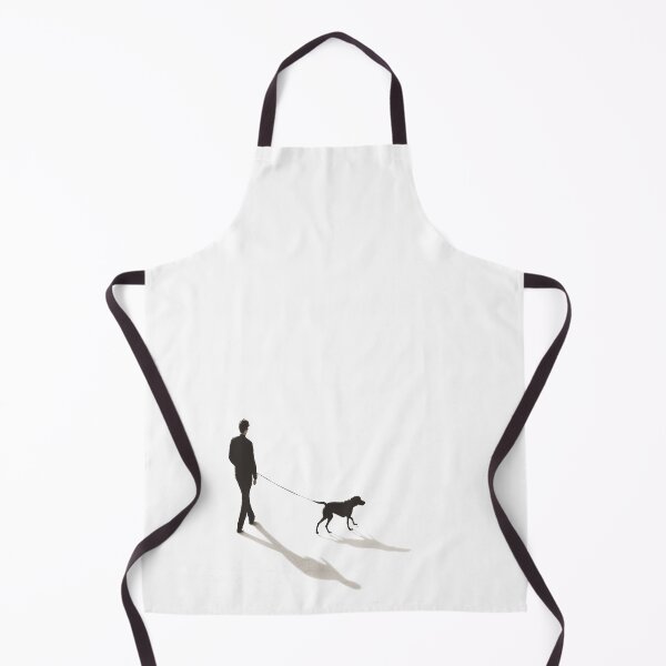 Item preview, Man Walking Dog with Shadow – Minimalist Silhouette Art designed and sold by Toucan Designs.