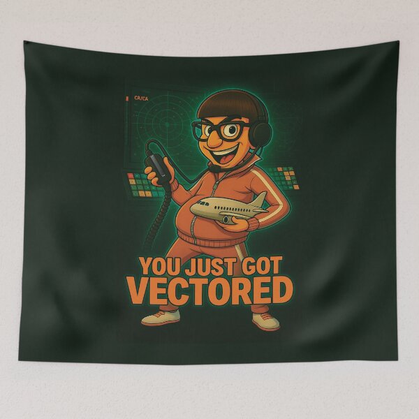 Item preview, You Just Got Vectored – Air Traffic Control Villain Vibes - Oh Yeah! designed and sold by ATC HERO.