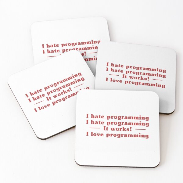 Item preview, I hate Programming It works i love Programming funny Programmer designed and sold by My Kozy Shoppe.