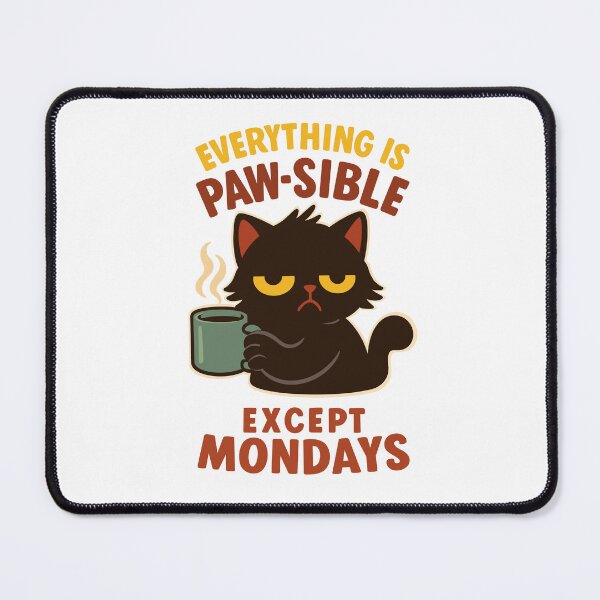 Item preview, Everything Is Paw-sible… Except Mondays designed and sold by PolinaMirralisa.