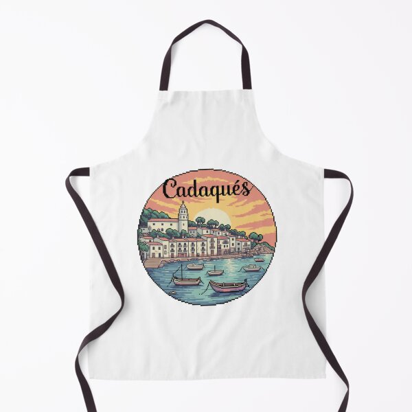 Item preview, Cadaqués at Sunset – Retro Pixel Art Coastal Scene designed and sold by CircinusStore.