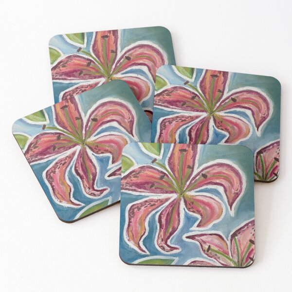 Item preview, Oil Pastel Lillies designed and sold by craftqueenlily.