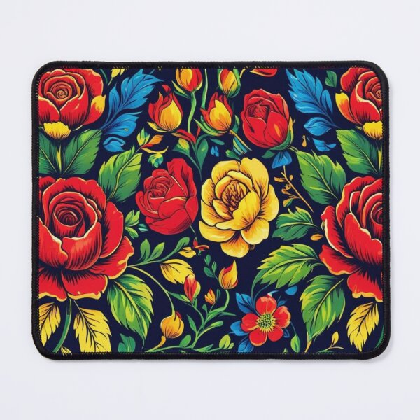 Item preview, Norwegian Rosemaling Floral Folk Art designed and sold by MerchVersum.