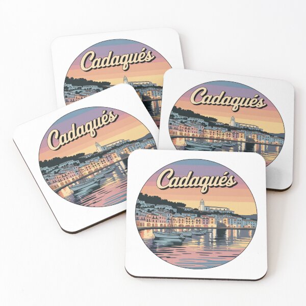 Item preview, Cadaqués Coastal Sunset – Modern Travel Art designed and sold by CircinusStore.