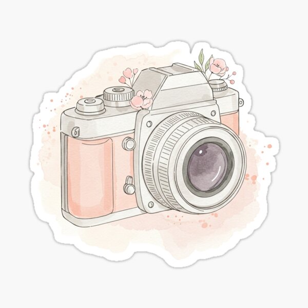 Item preview, vintage camera with flower designed and sold by obinsuma.